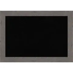 Rustic Plank Narrow Framed Corkboard, Black Cork Rustic Plank Grey