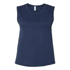 BELLA + CANVAS&reg; Women's Jersey Muscle Short Sleeve Crew Neck Tank - 6003 Navy