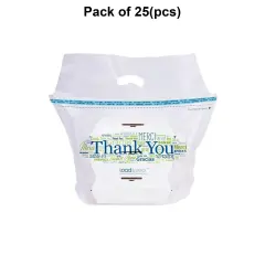 Hilex Poly Thank You Load and Seal Polyethylene Natural 1.5 Mil Tamper Evident Delivery Bag, 21 x 17 x 9 inch -- 500 per case