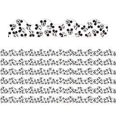 Mickey Mouse&reg; Throwback Tossed Mickeys Deco Trim&reg;, 37 Feet Per Pack, 6 Packs