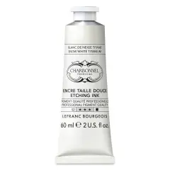 Charbonnel Etching Ink - Snow White Titanium, 60 ml