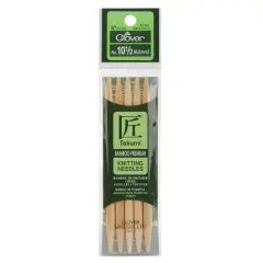Takumi Bamboo Double Point Knitting Needles 5" 5/Pkg-Size 10.5/6.5mm
