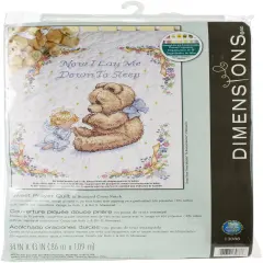 Dimensions Baby Hugs Quilt Stamped Cross Stitch Kit 34"X43"-Sweet Prayer