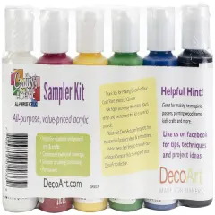 DecoArt Crafter's Acrylic Value Pack 6/Pkg-Primary