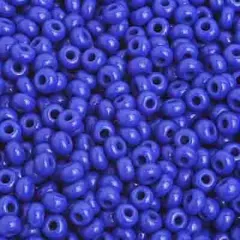 John Bead 8/0 Opaque Czech Glass Seed Beads, 500g Medium Royal Blue