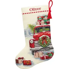 DimensionsSanta's Truck Stocking Counted Cross-Stitch Kit Multi