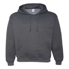 JERZEES&reg; Super Sweats Long Sleeve NuBlend Hooded Sweatshirt Black heather