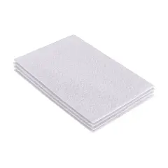 FabricLA Acrylic Felt Sheets for Crafts - Precut 9" X 12" Inches (20 cm X 30 cm) Felt Squares - Use Felt Fabric Craft Sheets for DIY, Costume, and Decoration | White - 4 Pices
