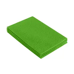 FabricLA Acrylic Felt Sheets for Crafts - Precut 9" X 12" Inches (20 cm X 30 cm) Felt Squares - Use Felt Fabric Craft Sheets for DIY, Costume, and Decoration | Lime - 4 Pieces