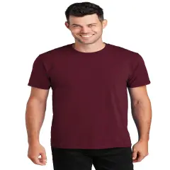 Port & Company&reg; Fan Favorite Crew Neck Short Sleeve Tee Athletic maroon
