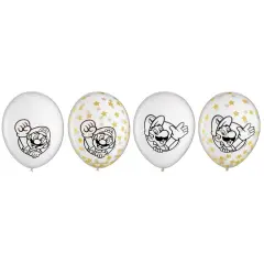 Super Mario Brothers&trade; 12" Latex Balloons, 6ct