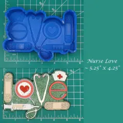 Nurse - LOVE - Silicone Freshie Mold