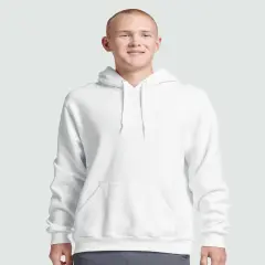 JERZEES&reg; Eco Premium Blend Ring-Spun Hooded Sweatshirt White