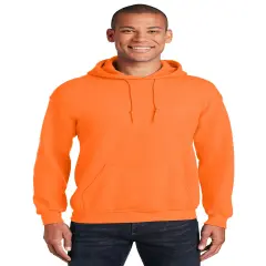 Gildan&reg; Heavy Blend Hooded Sweatshirt Cozy Fleece Pullover for Men & Women S. orange