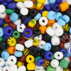 John Bead 5/0 Opaque Multi Color Czech Glass Seed Beads, 500g