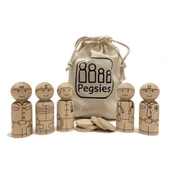 First Responders Peg Doll Set by Pegsies&trade;