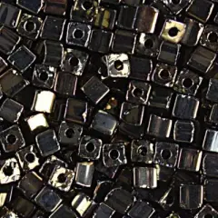 John Bead Square Czech Glass Seed Beads, 500g Brown Iris