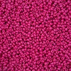 John Bead 8/0 Terra Intensive Matte Czech Glass Seed Beads, 500g Pink