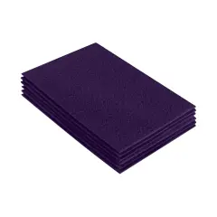 FabricLA Acrylic Felt Sheets for Crafts - Precut 9" X 12" Inches (20 cm X 30 cm) Felt Squares - Use Felt Fabric Craft Sheets for DIY, Costume, and Decoration | Plum - 6 Pieces