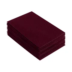 FabricLA Acrylic Felt Sheets for Crafts - Precut 9" X 12" Inches (20 cm X 30 cm) Felt Squares - Use Felt Fabric Craft Sheets for DIY, Hobby, Costume, and Decoration | Burgundy - 10 Pieces