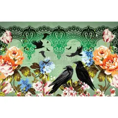 Redesign With Prima Decoupage Decor Tissue Paper - Cece Retro Garden - 1 sheet, 19.5"x30" 655350657116