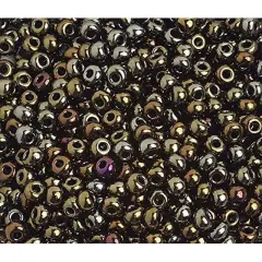 John Bead 6/0 Opaque Czech Glass Seed Beads, 500g Brown AB