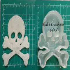 Skull & Crossbones Silicone Freshie Mold