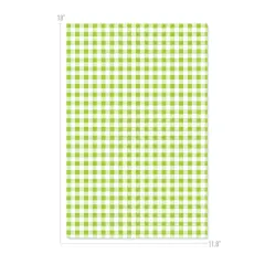 Happy Crafters Buffalo Plaid 11.8" x 18" Sheet Green and White