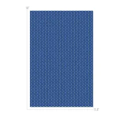 Happy Crafters&reg; Polka Dot 11.8" x 18" Sheet Cobalt and White