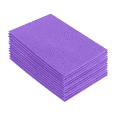 FabricLA Acrylic Felt Sheets for Crafts - Precut 9" X 12" Inches (20 cm X 30 cm) Felt Squares - Use Felt Fabric Craft Sheets for DIY, Costume, and Decoration | Lavender - 12 Pieces