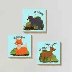 Woodland Nursery Wood Wall D&eacute;cor Set