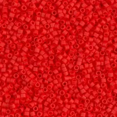 Miyuki Delica Bead 11/0, DB0757, Matte Op Vermillion Red, 50 grams