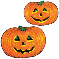 Beistle - Jack-O-Lantern Faces - 25" - 12 Pack