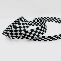 Black and White check 1&rdquo; Seatbelt Webbing