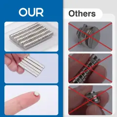 200 Pieces Small Magnets, refrigerator magnets, Rare Earth Magnets, Neodymium Disc Magnets Fridge Magnets, Miniature Mini Round Magnets for Crafts, DIY, Whiteboard, Kitchen, Office Magnets,