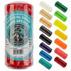 Gudebrod 70lb. 5-Ply Artificial Sinew Thread, 150yd. | Made in USA Red