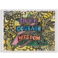 Easy Way Watercolor Pictures Craft Kit: Strength (Pack of 24)