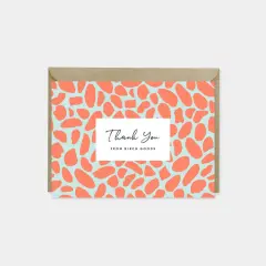 Pebble Pattern Thank You Card II,