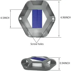 T-SUN 4Pcs Solar Deck Lights Outdoor Dock Driveway Pathway Garden LED Lights