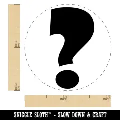 Question Mark Bold Self-Inking Rubber Stamp for Stamping Crafting Planners UV