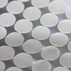 1200 Pieces (600 Pairs) Thin Clear Dots with Adhesive Hook and Loop Nylon Transparent Sticky Back Glue Tapes 0.59 Inch Diameter Fastener for School Classroom Teacher Supplies (Clear)