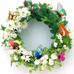 50Pcs Butterfly Stakes Outdoor Yard Planter Flower Pot Bed Garden Decor Yard Art