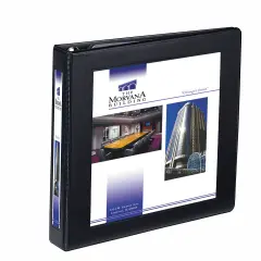 Avery Heavy-Duty Framed View 3-Ring Binder, 1" One Touch EZD Rings, 1 Black Binder (68054)