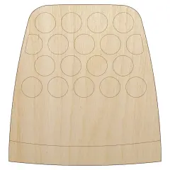 Thimble Sewing Unfinished Wood Shape Piece Cutout for DIY Craft Projects