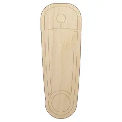 Safety Pin Unfinished Wood Shape Piece Cutout for DIY Craft Projects