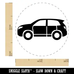 SUV Sports Utility Automobile Vehicle Self-Inking Rubber Stamp Ink Stamper for Stamping Crafting Planners Brown