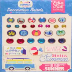 Echo Park I Love Summer Decorative Brads