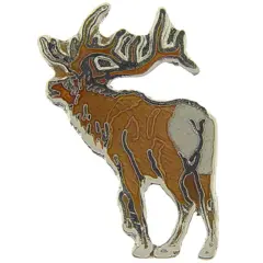 Elk Pin 1"