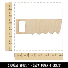 Saw Doodle Tool Construction Building Unfinished Wood Shape Piece Cutout for DIY Craft Projects