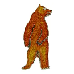 Brown Bear Standing Pin 1"